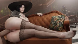 [AXENANIM] Lady Dimitrescu is busy (nude)